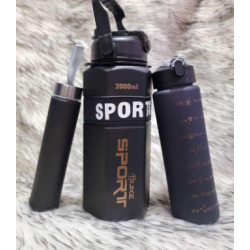 Water Bottle Motivational Sports Bottle -3pcs