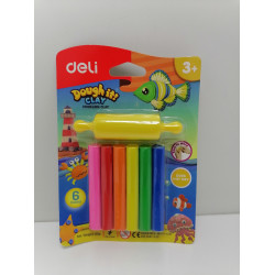 DELI - Modelling Clay Dough 6 Colours